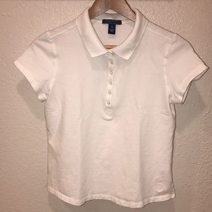 ✔️Bandolino White Polo Shirt size PM